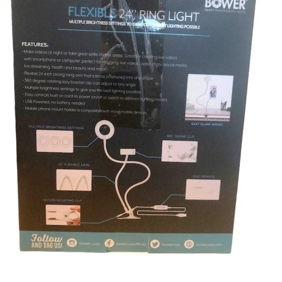 Bower Flexible 24" Ring Light Kit - Picture 7 of 8